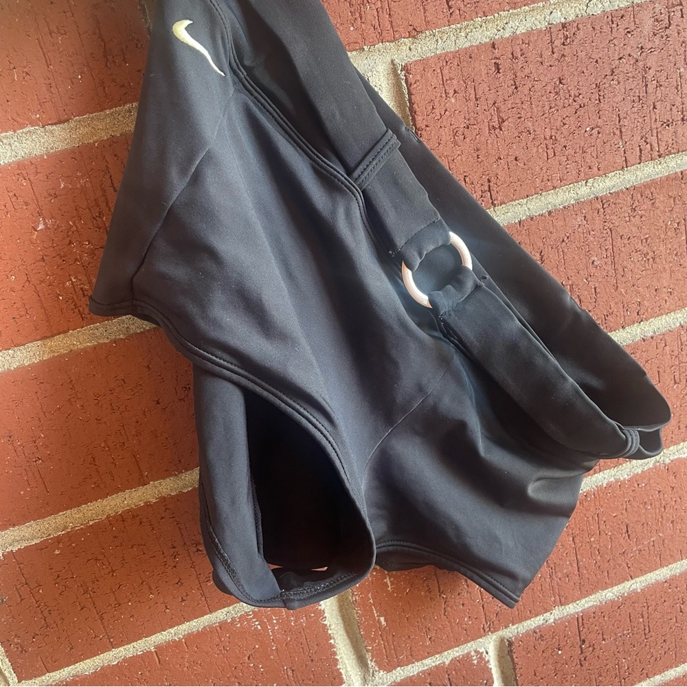 Nike Black & White Belted Swim Shorts Size 12